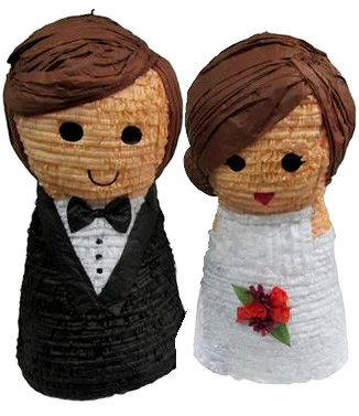 Custom Wedding Couple Cake Topper Pinata - Image 6